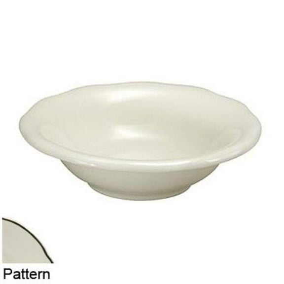 Buffalo F1560018710 4.5 oz Manhattan Black Fruit Dish  Black & White