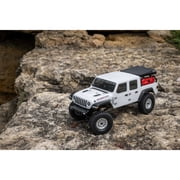 Axial RC Truck SCX24 Jeep Gladiator 4 Wheel Drive Rock Crawler RTR Nothing Needed to Complete Ready-To-Run White AXI00005V2T4