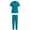 Light Blue, variant on LYMAYTER Women Multi-pocket Design Nurse Uniform Quick-Dry Comfort Ventilate Routine Operating Room Nurse Uniform for S-2XL