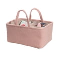 thumbnail image 5 of Baby Diaper Caddy Organizer Nursery Storage Basket Large Capacity Diaper Organizer with Adjustable Divider for Baby Essentials Wipes Toys, 5 of 8