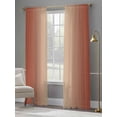 thumbnail image 4 of Red Orange Ombre Sheer Curtains 96 Inch Length 2 Panels Set for Living Room/Bedroom, Modern Gradient Abstract Art Semi Curtain Sheers Drapes Rod Pocket Curtains Window Treatment Set 52''x96''x2, 4 of 7