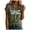 AG, variant on Womens Fashion Casual Dragonfly Printed V Neck Short Sleeve T Shirt Top