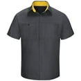 thumbnail image 3 of Red Kap Men's Short Sleeve Performance Plus Shop Shirt with OilBlok Technology, 3 of 7