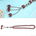 thumbnail image 2 of Resin Unisex Muslim Prayer Beads Round Rediing Words Rosary Worship Supplies Accessoryred, 2 of 4