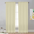 thumbnail image 5 of Sheer Curtains 2 Panels - Light Filtering Privacy Sheers for Living Room/Bedroom, Light Filtering Transparent Semi Sheer Panel Drapes, Per Panel W52 X L84 inches, 5 of 6
