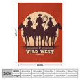 thumbnail image 4 of Orinice Cowboys Horseback Lasso Theme Warm Lightweight Soft Fleece Blanket for All Seasons - Decorative Throw Blanket for Living Rooms, Sofa, Office - Multiple Sizes Available 50x60in, 4 of 6