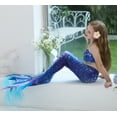 thumbnail image 7 of 2026 Girls New Mermaid Tail Swimsuit Kids Ariels Swimwear Mermaid Costume Play Tail Sets, 7 of 7