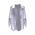 thumbnail image 4 of TRUBKH Lightweight Cardigans for Women Button Down Cardigan Lapel Collar Sunscreen Cardigan Lightweight Thin Dress Cover Up Knit Button Up Sheer Shrug Mesh Shrug Chiffon Cover Up Purple S, 4 of 4