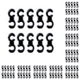 thumbnail image 2 of Advancent 10 piezas Clips de cable de freno Abrazaderas de línea giratorias extraíbles Marco antideslizante Soporte de gancho en S Hebillas Accesorios Type1 NO1 Advancent CBP233596, 2 of 5
