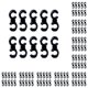 thumbnail image 3 of Yuarrent 10 piezas Clips de cable de freno Abrazaderas de línea giratorias extraíbles Marco antideslizante Soporte de gancho en S Hebillas Accesorios Type1 NO1 Yuarrent CBP233596, 3 of 5