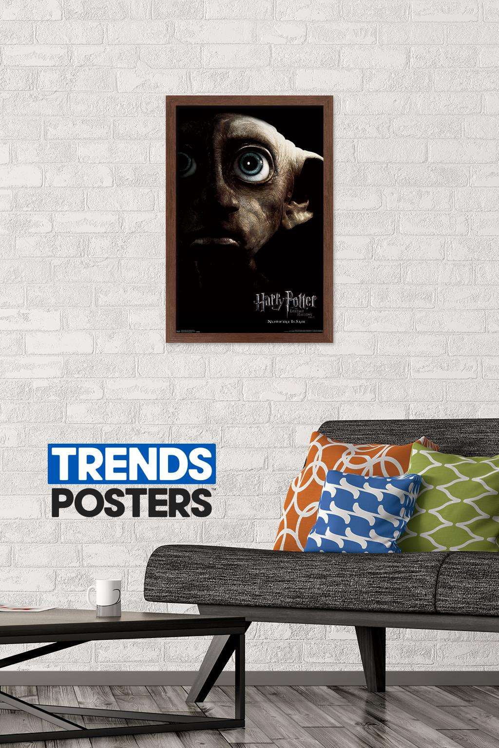 Harry Potter and the Deathly Hallows: Part 1 - Dobby One Sheet Wall Poster, 14.725" x 22.375", Framed