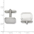 thumbnail image 2 of Rectangle Engravable Cuff Links Link Collar Stay  For Dad Mens  For Him, 2 of 6