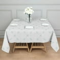 thumbnail image 3 of Floral Square Tablecloth 42x42in(107x107cm) – Waterproof Polyester Printed Table Cover, Wrinkle Resistant & Washable for Kitchen Dining Picnic Party Decor, Thanksgiving,Christmas, Spring,Flower, 3 of 6