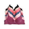 thumbnail image 6 of Angelina Wired A Cup T-Shirt Bras with Adjustable Convertible Straps (6-Pack), 6 of 7