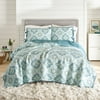 Better Homes & Gardens Velvet Quilt, Aqua, Full/Queen