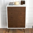 thumbnail image 7 of Francesca Bedroom Furniture 5 Drawers Tall White Dressers and Closet Organizer, 7 of 7