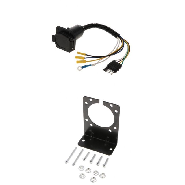 Adaptador de enchufe de remolque de siete pibes universal para convertidor de camión / coche