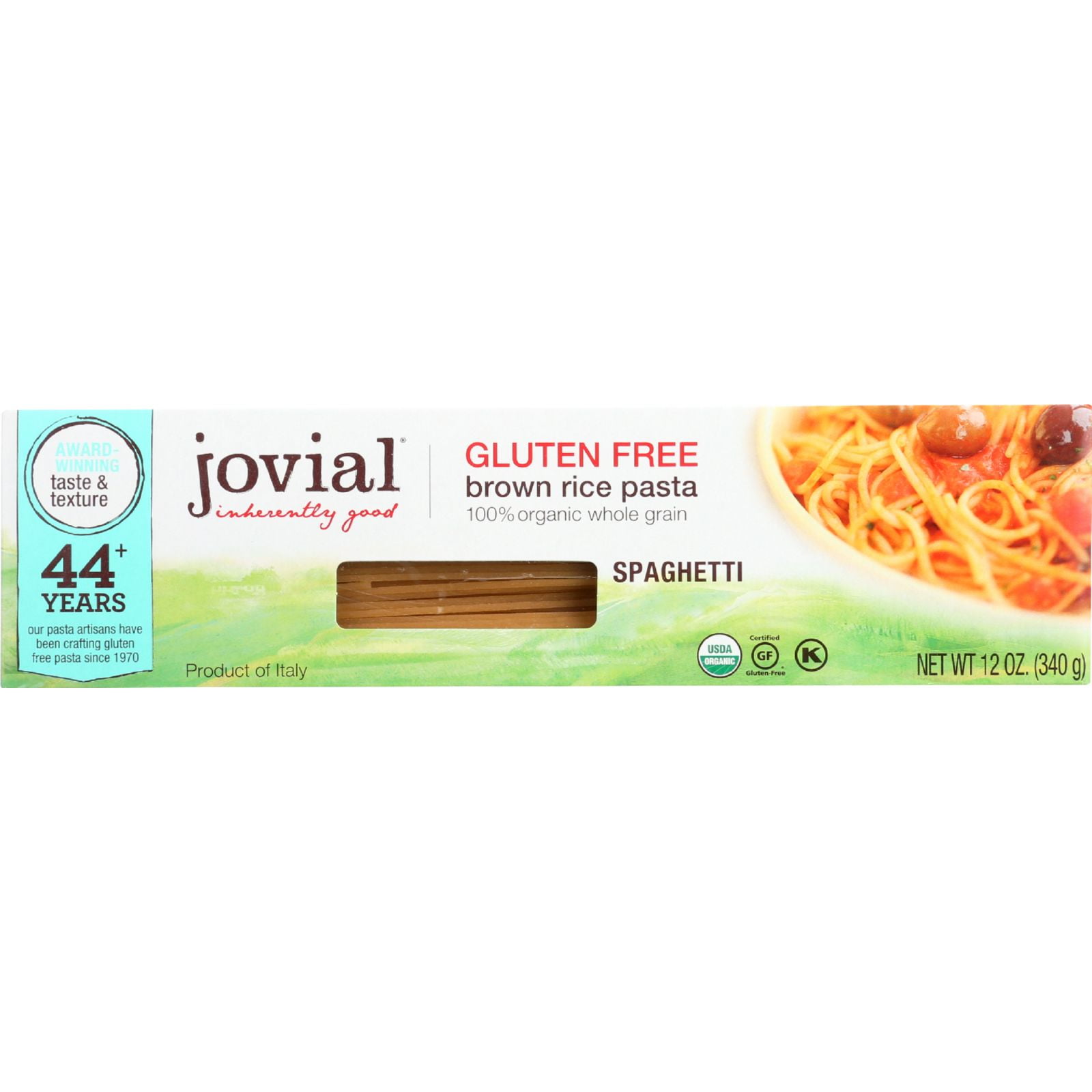 Jovial Pasta - Organic - Brown Rice - Spaghetti - 12 Oz - Case Of 12 ...