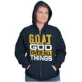 thumbnail image 3 of God Over All Things GOAT Christian Unisex Fleece Graphic Zip Up Hoodie Brisco Brands 5X, 3 of 6
