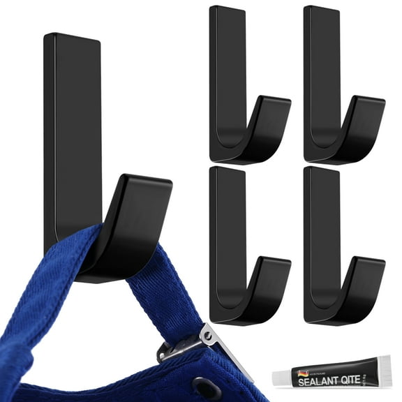 Armscye 5 Pack Hooks for Walls No Damage, Self Adhesive Coat Hooks for Hanging, Multi-Use Towel Hook Shower Hook Bathroom Hook without Nails, Heavy Duty Hooks with a Traceless Adhesive and Manual