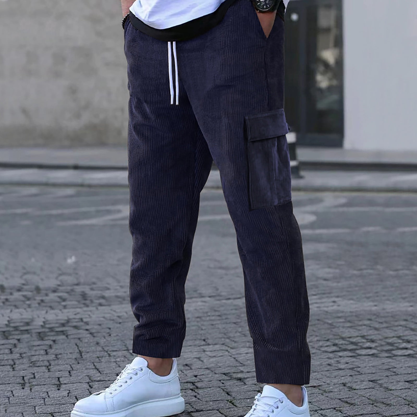 Pantalon Baggy En Velours Côtelé Pour Homme - Décontracté - Léger