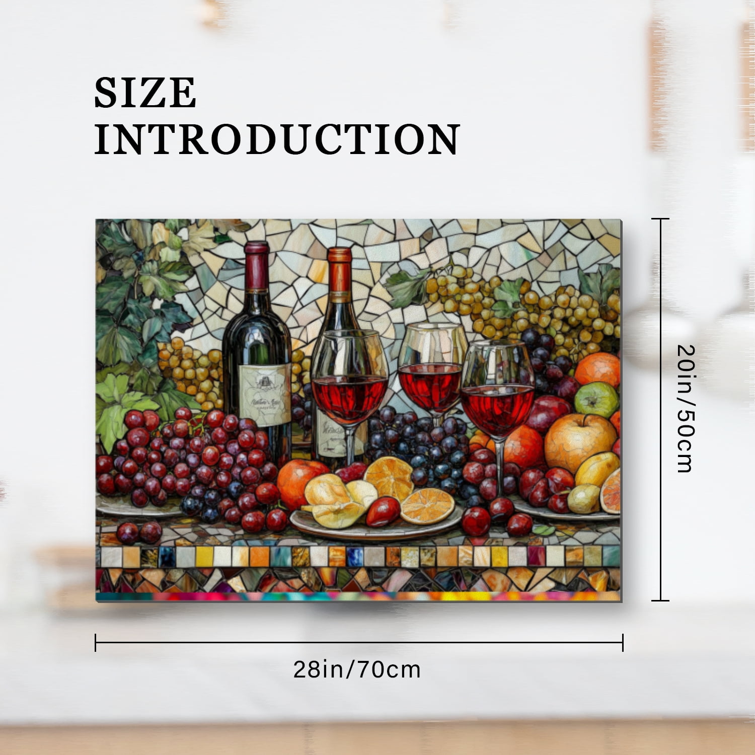 Cover for Stove Top Electric Flat Top, Red Wine Glasses, Oven Protector Mat, Glass Induction Cooktop Protector mat, Range Cover for Kitchen RV (28×20 Inch)