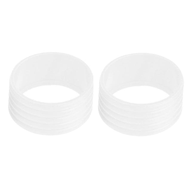 Paquete de 2 envoltorios sellados para raquetas de tenis Squash de 2,5 cm Blanco Sunnimix