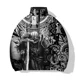 thumbnail image 4 of Chaquetas cómodas y cálidas para hombre, modernas y versátiles, con relleno largo y estampado de guerrero, abrigos para hombre, abrigos deportivos de invierno para el tiempo libre para hombre, 4 of 5