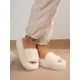 thumbnail image 2 of Women's Fashionable Plush Indoor Solid Color House Slippers, Keep Warm, 2 of 4