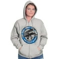 thumbnail image 3 of North Carolina Retro First in Flight Unisex Fleece Graphic Zip Up Hoodie Brisco Brands 2X, 3 of 5