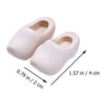 thumbnail image 5 of 4 Pcs Mini  Wooden Shoes Light House Decorations for Home Craft Doll Accessories Unfinished Ornament Blank, 5 of 6
