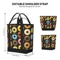 thumbnail image 2 of Insulated Cooler Bag, Donut Print No.9036 Large Freezer Cooler Tote Bags Insulated for Food, Insulated Grocery Shopping Bags with Zippered Top for Travel School Picnic, 2 of 8