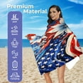 American Flag Extra Long Beach Towels 4th of july Travel Beach Towels