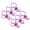 Purple, variant on M Buder 100pcs Binder Clips Cute Cartoon Peach Shape Metal Long Tail Clips Office Account Paper Clamps, Purple (7.87 inches / 20 cm)