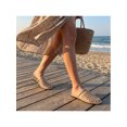 thumbnail image 4 of BLISSFUL STEP Women's Mesh Round Toe Slip on Slides Flats Sandals Gold 7.5, 4 of 6