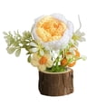 thumbnail image 2 of Crochet Rose Flowers Artificial Potted Plants For Office Desk Car Dashboard Decor Gifts For Women Handmade Knitted Flowers Home Decoration, 2 of 6