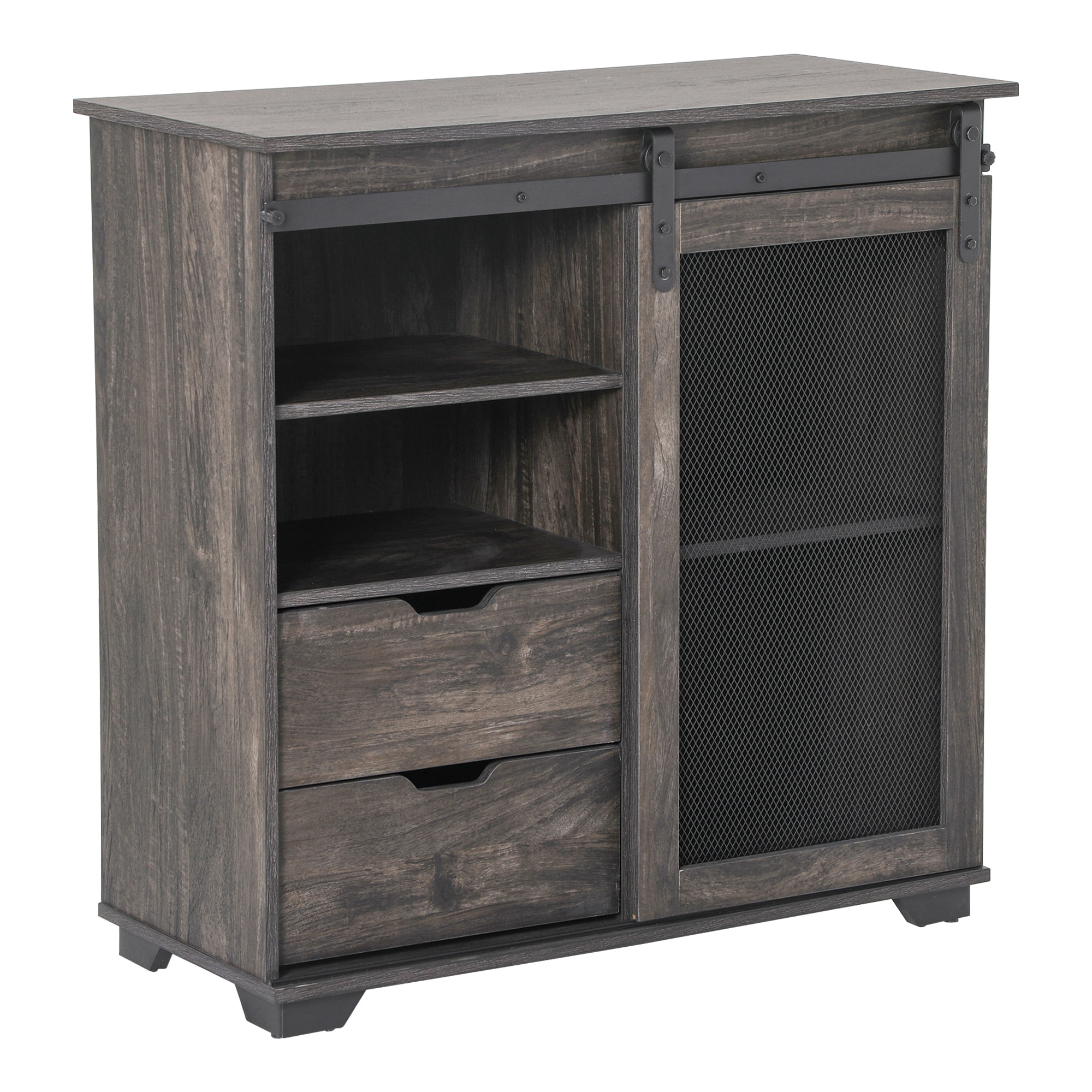 Premium Corona Grey Washed Wine Rack in Solid Pine with Dovetailed Drawers