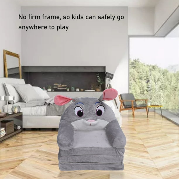 Foldable Kids Sofa Comfortable Cute Cartoon Soft Children Folding Sofa Bed Extra Soft Kids Couch With Armrests Folding Toddler Bed Lounger Chair