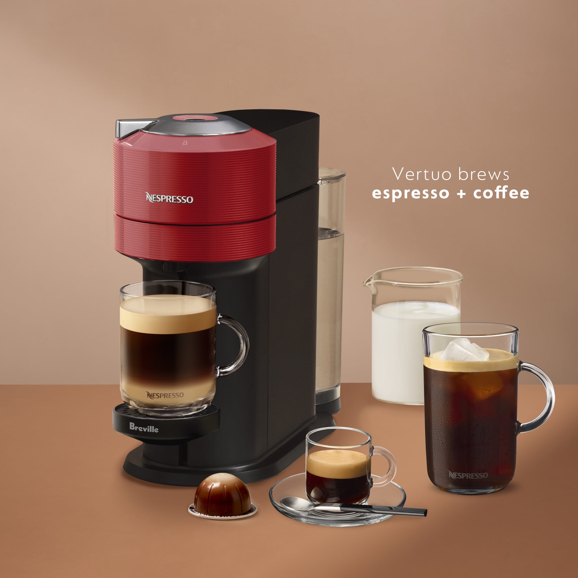 Vertuo Next Coffee and Espresso Maker in Red, BNV520RED1BUC1