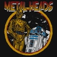 thumbnail image 2 of Girls Star Wars Metal Head Rock Droids T Shirt, 2 of 4