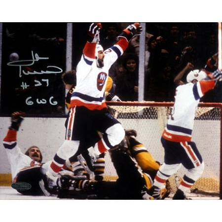 John Tonelli Autographed "Game Winning Goal" 8" x 10" Photograph