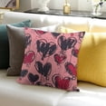 thumbnail image 3 of PRATYUS Hearts Square Pillow Covers for Home Sofa Couch Decoration 20x20in, 3 of 5