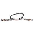 thumbnail image 1 of Boho Beaded Braided Watch Strap,Boho Beaded Watch Band,Braided Smart Watch Band PU Leather Watch Replacement Accessory Fit For Band 8 NFC Black, 1 of 8