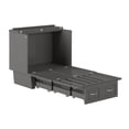 thumbnail image 5 of AFI Marina Twin Solid Wood Murphy Bed Chest with Drawer & Charger, Grey, 5 of 8