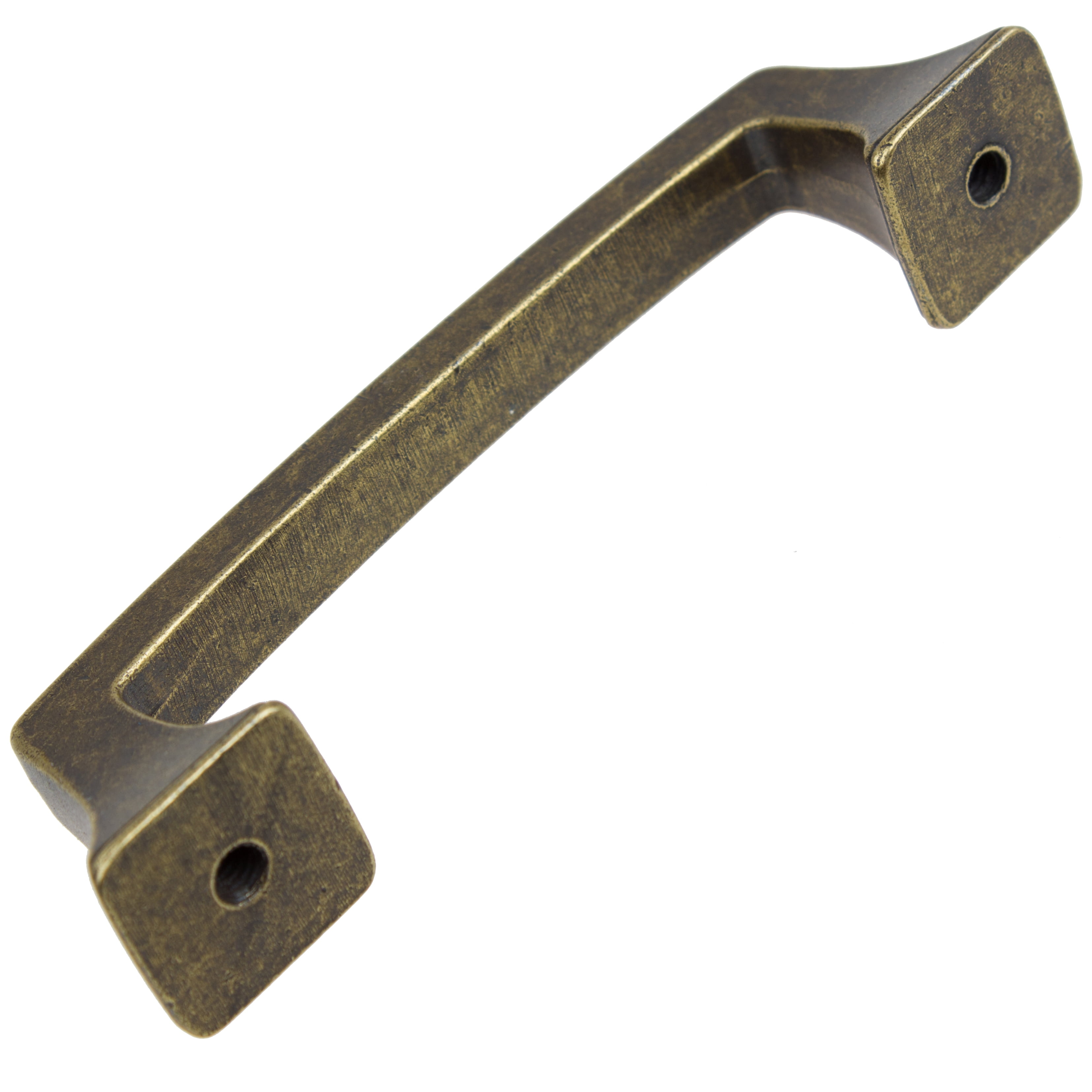 GlideRite 3 in. Center Classic Base Pull Cabinet Hardware Handle, Antique Brass, Pack of 25