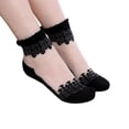 thumbnail image 2 of NUOLUX Calcetines De Encaje Transparentes Negros Con Y Tacto Para Mujer, 2 of 6