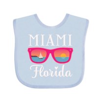 Inktastic Miami Florida Vacation Beach Trip Girls Baby Bib
