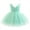 Aqua, variant on IBTOM CASTLE Toddler Baby Girls Shiny Butterfly Tutu Dress Princess Birthday Party Pageant Flower Girl Wedding V-Backless Dresses 12-18 Months Pink