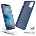 thumbnail image 2 of TORUBIA For iPhone 11 6.1 Inch Back Case Slim Fit Soft TPU Phone Case Built-in Velvet Material Anti-Scratch Protective Cover,Full Body Protection Liquid Silicone (Gemstone blue), 2 of 8