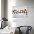 thumbnail image 3 of Nawypu  Abstract Birds Canvas Wall Art: Colorful Birds on Wire Picture Sparrow Painting Artwork for Living Room (Multi-Sized), 3 of 4